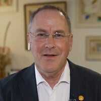 Ben Gurion University President Danny Chamovitz speaks to the Kan public broadcaster on November 21, 2025. (Screen capture: Kan)