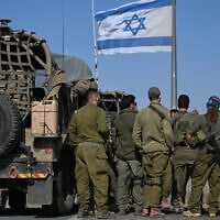 IDF reserve soldiers take part in a surprise military drill in northern Israel along the border with Lebanon and Syria, November 24, 2025. (Michael Giladi/Flash90)