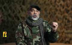 Hezbollah military chief Haytham Ali Tabatabai, in undated footage issued by the terror group after his death on November 23, 2025. (Hezbollah Media Office)