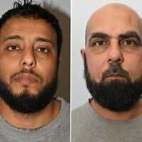 Walid Saadoui (left) and Amar Hussein were jailed on February 13, 2026, for planning a terror attack to kill hundreds of Jews in the United Kingdom. (Greater Manchester Police)