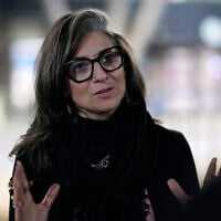 UN Special Rapporteur for the Palestinian Territories Francesca Albanese talks to The Associated Press at the Sarajevo airport in Sarajevo, Bosnia and Herzegovina, Thursday, July 10, 2025, on her way to events commemorating the 30th anniversary of the Srebrenica genocide. (AP Photo/Darko Bandic)