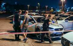 Illustrative: Israeli security forces at the scene of a shooting in which one man was killed, in Tel Aviv, November 8, 2025. (Yehoshua Yosef/Flash90)