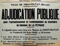 1949  10 juin Agrandissement cimetière.JPG