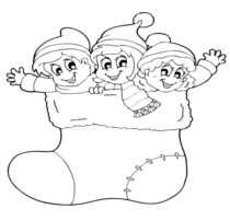 Vamos pintar a bota do Papai Noel?