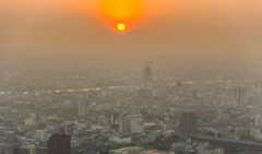 A Inversão térmica é responsável pela retenção da poluição no céu das cidades