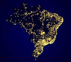 A população brasileira não se distribui igualmente por todo o território