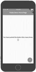 Figure 1.9 – Emulator displaying the Flutter app 