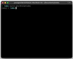 Figure 1.4 &ndash; Deactivating a virtual environment