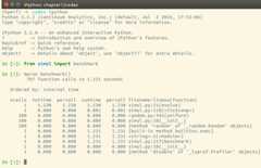 Figure 1.5 – Using cProfile within IPython