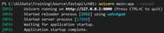 Figure 1.1 – The uvicorn console log