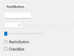 Figure 1.2 – Dragging and dropping some widgets onto the form editor