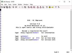 Figure 1.24 – gVim interface in Windows