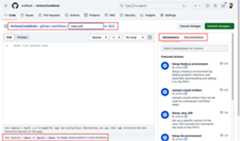 Figure 1.8 &ndash; The workflow editor for GitHub Actions