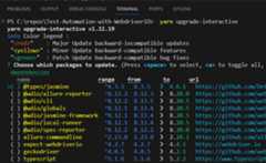 Figure 2.11 – Interactive package list for upgrading