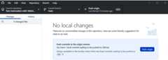 Figure 2.24 – GitHub Desktop shows that all changes have been committed and suggests pushing any new changes