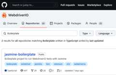Figure 2.5 – The Jasmine TypeScript boilerplate project on GitHub