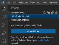 Figure 2.8 – The project’s Explorer icon in VS Code
