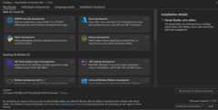 Figure 1.1 – Visual Studio Workloads