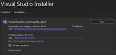 Figure 1.3 – Visual Studio Installer