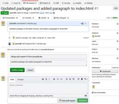 Figure 2.7: Confirming the merge