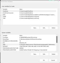 Figure 1.4 – The Environment Variables window