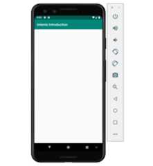 Figure 2.14: The default screen displayed when the intent extras data is not processed