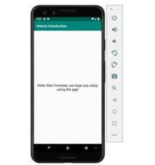 Figure 2.15: User welcome message displayed 