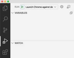 Figure 2.5 – Clicking on the green RUN button to launch the debugger