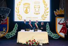 Cérémonie officielle de jumelage entre les communes de Monaco et Dolceacqua