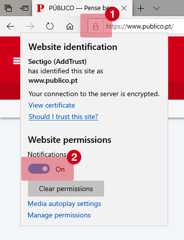 Instruções para Edge