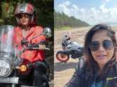 Sonali Kulkarni celebrates birthday with a three-day biking adventure; shares a PIC near serene beach: ‘I'm on the wheels’