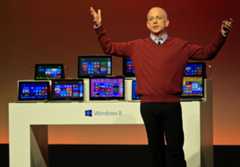 Steven Sinofsky, then president of the Windows division at Microsoft, previewed the Windows 8 operating system in Shanghai in October 2012.