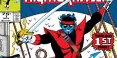 Nightcrawler in Marvel Comics brandishing his weapons