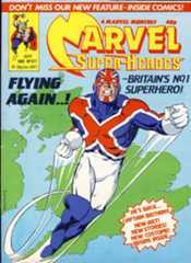 The debut of Alan Davis' new costume for Captain Britain