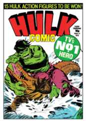 The cover of the British Hulk weekly comic