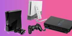 A collage of the Xbox 360, Wii, and PS2.