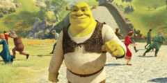 Shrek balls a fist in Shrek 4