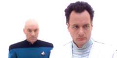 Picard meets Q in the afterlife in Star Trek: The Next Generation