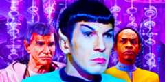 Star Trek Vulcans. Leonard Nimoy as Spock, Mark Lenard as Sarek, Tim Russ as Tuvok.