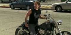 Country Mac sitting on his motorcycle in It's Always Sunny in Philadelphia.