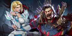 Marvel Rivals Emma Frost and Doctor Strange with Multiverse of Madness skin MVP