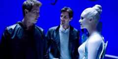 Tron Set Photo Director Joseph Kosinski