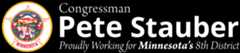 Representative Pete Stauber logo