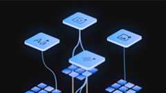 Four keys float against a black background