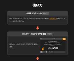 使い方の説明ページ