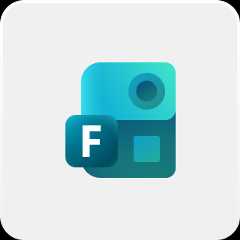 Forms product logo with grey background