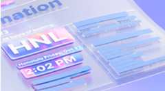 Image shows information about a flight to Honolulu.