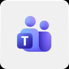 Teams product logo with grey background