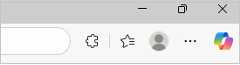 Screenshot of Edge toolbar