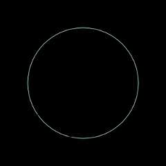 Image showing horizontal text wrapped inside a circle with a padding.